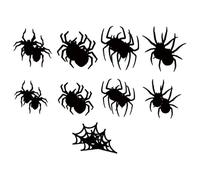 Wswqop Adesivi Murali 3D di Halloween, Decalcomanie per Finestre, Arte Moderna Divertente, Arte Murale Indossabile, per Soggiorno, Porta, Festività, Feste, 18 Pollici, Taglia unica bambino