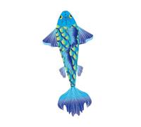 Wswqop Aquilone Giocattolo Multifunzionale con Design a Cartoni Animati, Grande E Facile da Far Volare, Ideale per Parchi, Giardini, E, 1.44 M Blue
