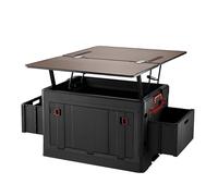 Wswqop Bambù Credenza Armadio Contenitore Scaffale con Pannelli Verticali E Frontale a Doghe Soluzione Ordinata per Organizzare Adatto per Cucina Sala da Pranzo Soggiorno Appartamento