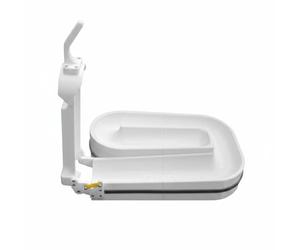 Wswqop Biliardo Accessorio Setter di Palline Strumento Spotter Racker con Pista Piatta 3D per Rilascio Silenzioso Adatto per Lezioni Tavolo Domestico Bar, Bianco, Cuciture