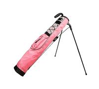 Wswqop Borsa per Mazze da Golf, Borsa per Supporto da Golf, Set di Supporto Portatile, Custodia da Allenamento, Borsa da Golf per Uomo, Rosa