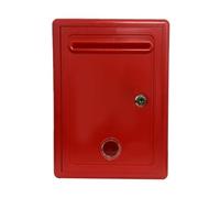 Wswqop Cassetta Dei Suggerimenti, Cassetta Postale, Elettorale con Serratura, Montata a Parete con Finestra, Cassetta Dei Reclami, Raccolta di Beneficen, Rosso