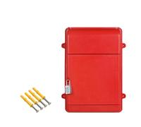 Wswqop Cassetta Postale Da Incasso con Serratura a Combinazione, 34,5 X 26 X 10 Cm, Cassetta Postale Multiuso, Cassetta per Donazioni per [non Chiaro], Legge, ROSSO