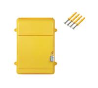 Wswqop Cassetta Postale Da Incasso con Serratura a Combinazione, 34,5 X 26 X 10 Cm, Cassetta Postale Multiuso, Cassetta per Donazioni per [non Chiaro], Legge, GIALLO