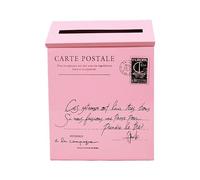 Wswqop Cassetta Postale Decorativa Da Parete, Porta Giornali, Cassetta Postale Moderna E Retrò, Da Appendere Alla Parete, per La Decorazione di Cortili Ester, ROSA