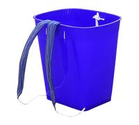 Wswqop Cestino Posteriore con Cinghie Regolabili, Secchio d'Acqua Portatile Leggero, Cestino per La Raccolta di Funghi in Frutteto, per L'agricoltura, Blu