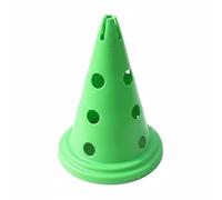 Wswqop Cono da Allenamento Agilità Cono Marker PE Stabilità con Base Arrotondata E Fori per Aste per Drill di Velocità Adatto per Calcio Lezioni Motorie, Verde