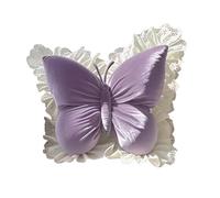 Wswqop Cuscino a Forma di Farfalla, Cuscino per Divano, Centrotavola, 50 Cm X 40 Cm, Cuscino per Schienale, Supporto per La Vita per Divano, Soggiorno, Divan, Viola