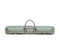 Wswqop Custodia Stecca Biliardo Custodia Porta Stecca Borsa Biliardo Astuccio Stecche in Pelle PU Rigida con Texture Spigata Resistente All’usura Scomparti, Aw-26pro Verde Twill