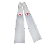 Wswqop da Nuoto da Immersione da Snorkeling E Confortevoli con Pala Flessibile Pieghevole E Appoggio Antiscivolo Resistenti Adatte per Lezioni di Escursioni , Bianco Trasparente , XXL Taglia 45-46