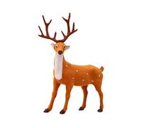 Wswqop Decorazioni Natalizie con Renne, Sculture di Animali, Centrotavola, Opere D'arte, Statue di Cervi, Statuina di Alce per Mobili Da Fattoria, 25 Cm