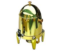 Wswqop Dispenser di Succo in Acciaio Inox Dispenser Bevande Contenitore con Rubinetto Rubinetto di Precisione Flusso Regolare, Array, Oro