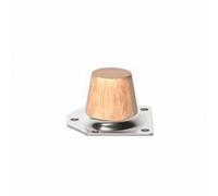 Wswqop Gambe per Sofà Cono Moderno Robusto, Gambe per Mobili con Piastra di Montaggio e Viti, attamento Universale, Piedi Del Divano, 5CM
