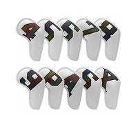 Wswqop Golf Copripunta Set Coperture Teste Mazze Fodere Protettive PU Impermeabili con Collo Esteso Adatte a Gioco Sotto Pioggia Allenamenti per Collezionisti