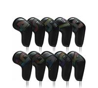 Wswqop Golf Copripunta Set Coperture Teste Mazze Fodere Protettive PU Impermeabili con Collo Esteso Adatte a Gioco Sotto Pioggia Allenamenti per Collezionisti