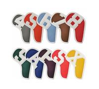 Wswqop Golf Copripunta Set Coperture Teste Mazze Fodere Protettive PU Impermeabili con Collo Esteso Adatte a Gioco Sotto Pioggia Allenamenti per Collezionisti