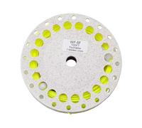 Wswqop Lenza da Pesca a Mosca con Guida Universale, Lenza Galleggiante E Anelli con Doppia Saldatura in PVC per Pescatori, per Viaggi E Pesca Sportiva, Giallo 5f