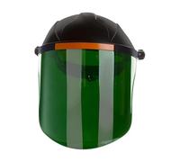 Wswqop Maschera Saldatore Visiera Frontale Regolabile Cappuccio Protettivo Anti Spruzzo Scudo Facciale Resistente Urti Copertura Materiale Leggero Adatto, Verde nerastro