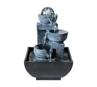 Wswqop Mini Fontana da Scrivania con Luce per Meditazione E, Style a