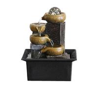 Wswqop Mini Fontana da Scrivania con Luce per Meditazione E, Style C