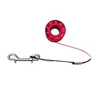 Wswqop Mulinello da Immersione Manuale, Guida Reale, Accessorio con Clip in Acciaio Inox per Immersioni E Speleologia, Rosso