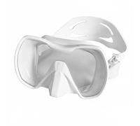 Wswqop Occhialini da Nuoto Maschera Subacquea Snorkeling Maschera Immersione Visione Panoramica Struttura in Silicone Vestibilità Stabile Respiro Adatta a , Bianco
