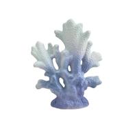 Wswqop Ornamento di Corallo in Ceramica con perficie Granulosa Tattile E Forma Aperta Ramificata Decorazione da Tavolo Scultorea per Mobile TV E Credenza, Azzurro, Corallo A