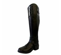 Wswqop Paragambe Equestri Bambini Paragambe Stivali Mezza Gamba Protezioni Cavallo in Pelle Pu con Elastici Laterali E Stabilità Adatti a Maneggio Lezioni Uscite su Sentieri, S, Adulto