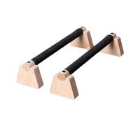 Wswqop Parallele per Flessioni in Legno, 2 Pezzi, per Uomo E Donna, Struttura Portatile E Robusta, Supporto per Flessioni per Allenamento a Terra, 40 Cm