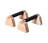 Wswqop Parallele per Flessioni in Legno, 2 Pezzi, per Uomo E Donna, Struttura Portatile E Robusta, Supporto per Flessioni per Allenamento a Terra, 20 Cm