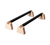 Wswqop Parallele per Flessioni in Legno, 2 Pezzi, per Uomo E Donna, Struttura Portatile E Robusta, Supporto per Flessioni per Allenamento a Terra, 50 Cm