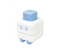 Wswqop Perforatrice Carta Mini Perforatore Monoforo Robot Leggero Pressione Minima con Raccoglitore di Coriandoli in E Acciaio Inossidabile Adatta per Scuola Agenda Etichette Casa, Blu