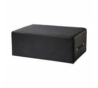 Wswqop Pilates Box Attrezzatura per Allenamento Piattaforma Core Supporto Imbottito in Pelle per Posizioni Sedute E Movimenti Elevati , Nero