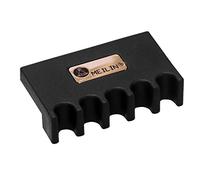 Wswqop Porta Stecche da Biliardo, Supporto per Stecche, Poggia Stecche, in Schiuma, Plastica, Metallo, Portatile, Adatto per Sale Giochi, Competizioni, Nero, per 5 Pool Cues