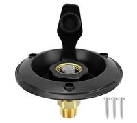 Wswqop Presa d'Acqua RV City con Valvola di Ritegno in Ottone, Dispositivo Antiriflusso per E Veicoli Marini, Nero