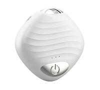 Wswqop Purificatore d'Aria Portatile Diffusore Personale Indossabile Collana Silenziosa USB Ricaricabile Plastica Prolungata Adatto a Viaggi Lavoro Notti Auto, Bianco, S02 Inglese