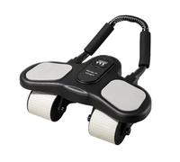 Wswqop Ruota Addominale con Supporto per Gomiti Roller Core per Allenare il Centro Rientro Integrato Supporto Liscio Riduzione Pressione Avambracci Adatta