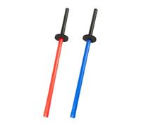 Wswqop Set di 2 Spade da Allenamento per Bambini con Impugnatura in Spugna E Bastone per La Pratica della Scherma. Impugnatura Comoda, Adatta per L'allen, 80 Cm