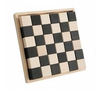 Wswqop Set di Blocchi Costruzione Bambini Blocchi in Legno Puzzle Mosaico Arcobaleno Educativi Creativi Apprendimento Colori Incastri Manuali Adatto a Scuola Aula Gioco Domestico, Bianco E Nero