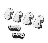 Wswqop Set di Protezioni per Bambini, Paramani Multiuso Antiurto per Skateboard, Basket, Ciclismo Ed Esercizio Fisico, Bianco