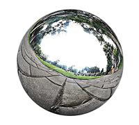 Wswqop Sfera Specchio Acciaio Inox Sfera Giardino Ornamento Decorativo Palla Superficie Specchiata E Metallo Lucido Adatta per Negozi Decorazione Domestica S, 13,5cm