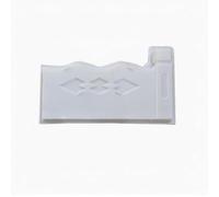 Wswqop Stampo per Recinzione per Separatore Giardino per Blocco Aiuole per Confine Cementizio con Design Innovativo Adatto Percorsi Spazi Fioriti, Forma Bandiera