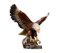 Wswqop Statuetta in Resina Raffigurante Un'aquila, Ideale per La Decorazione della Scrivania E della Libreria del Soggiorno, 18,5 cm x 12 cm x 17 cm