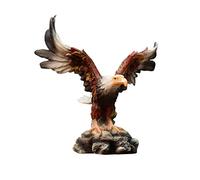 Wswqop Statuetta in Resina Raffigurante Un'aquila, Ideale per La Decorazione della Scrivania E della Libreria del Soggiorno, 14,5 cm x 10 cm x 15 cm