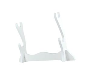 Wswqop Supporto da Tavolo per Spada da Samurai, Supporto per Flauto Cinese, Supporto per Spada, Regalo di Inaugurazione della Casa, Accessori Bianchi Robusti, 2 Livelli