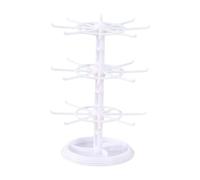 Wswqop Supporto per Gioielli Come Albero Girevole per Gioielli per Bracciali. Supporto per Collane Realizzato in Materiale PS per Un Facile Monta, Bianco