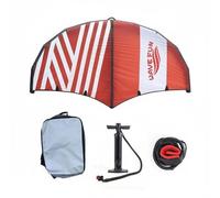 Wswqop Tavola Gonfiabile Foil Set Hydrofoil Tavola Wing con Leash da Polso Pompa Alta Pressione E Zaino Telaio Rigido Gonfiabile Adatta per Surf Trainato Dal , 5m2 , Rosso+Bianco