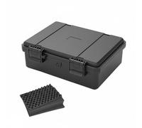 Wswqop Valigetta Porta Attrezzi Impermeabile Stagna Resistente Urti Scatola Protettiva per Strumenti con Chiusure Resistenti E Struttura Rinforzata con, JSJM1813H Nero Con Spugna