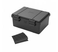 Wswqop Valigetta Porta Attrezzi Impermeabile Stagna Resistente Urti Scatola Protettiva per Strumenti con Chiusure Resistenti E Struttura Rinforzata con, JSJM1710T Nero Con Spugna