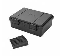 Wswqop Valigetta Porta Attrezzi Impermeabile Stagna Resistente Urti Scatola Protettiva per Strumenti con Chiusure Resistenti E Struttura Rinforzata con, JSJM2115H Nero Con Spugna